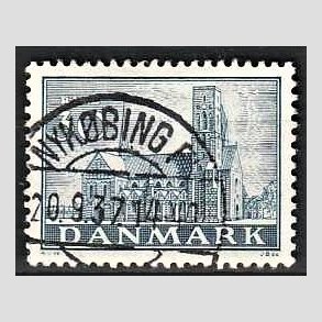 FRIM�RKER DANMARK | 1936 - AFA 233 - Reformationen 30 �re bl� - Lux Stemplet Nyk�bing F