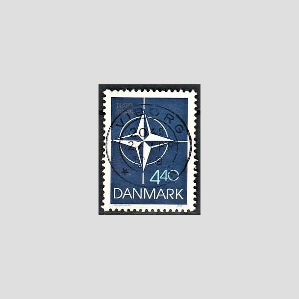 FRIMRKER DANMARK | 1989 - AFA 934 - Danmark i NATO 40 r. - 4,40 Kr. flerfarvet - Pragt Stemplet Viborg