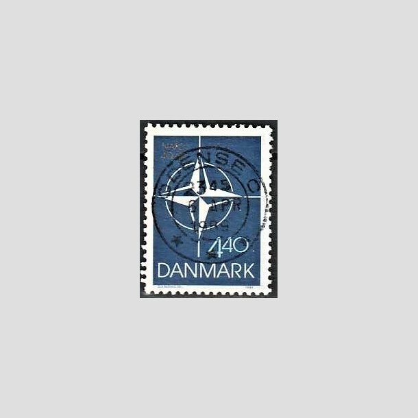 FRIMRKER DANMARK | 1989 - AFA 934 - Danmark i NATO 40 r. - 4,40 Kr. flerfarvet - Pragt Stemplet Odense C