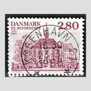 FRIM�RKER DANMARK | 1985 - AFA 825 - Reformerte meninghed 300 �r - 2,80 Kr. rosa - Pragt Stemplet K�benhavn 21