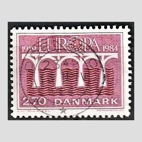 FRIM�RKER DANMARK | 1984 - AFA 803 - Europam�rker - 2,70 Kr. r�d - Pragt Stemplet Odense C