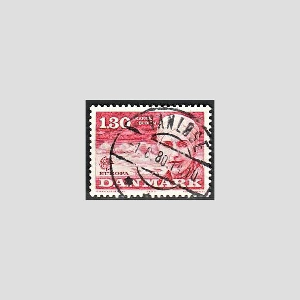 FRIMRKER DANMARK | 1980 - AFA 695 - Europamrker - 1,30 Kr. rd - Pragt Stemplet Vanlse