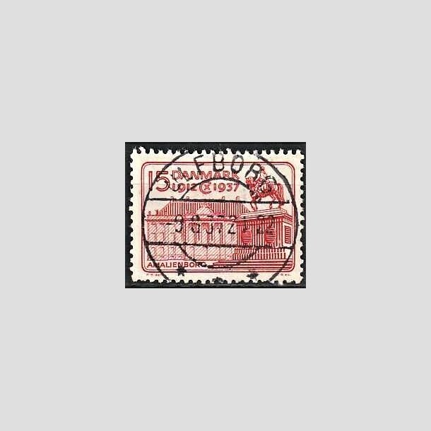 FRIMRKER DANMARK | 1937 - AFA 241 - Chr. X 25 re jubilum 15 re rd - Lux Stemplet Ulfborg