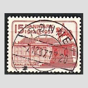 FRIM�RKER DANMARK | 1937 - AFA 241 - Chr. X 25 �re jubil�um 15 �re r�d - Lux Stemplet R�nne