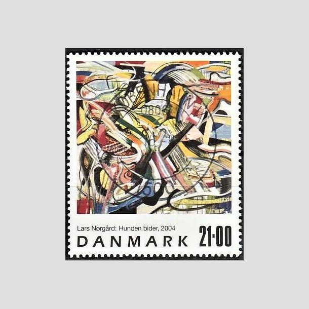 FRIMRKER DANMARK | 2004 - AFA 1399 - Frimrkekunst - 21,00 Kr. flerfarvet - Pragt Stemplet Kbenhavn V