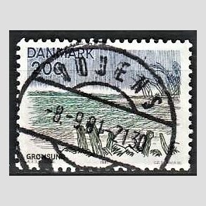 FRIM�RKER DANMARK | 1981 - AFA 733 - Sj�lland og �er - 200 �re flerfarvet - Pragt Stemplet Vojens