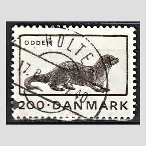 FRIM�RKER DANMARK | 1975 - AFA 604 - Truede dyr - 200 �re brun - Pragt Stemplet Holte