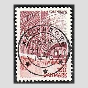 FRIM�RKER DANMARK | 1976 - AFA 615 - K�benhavn - 100 �re r�dlilla/r�d - Pragt Stemplet Kalundborg