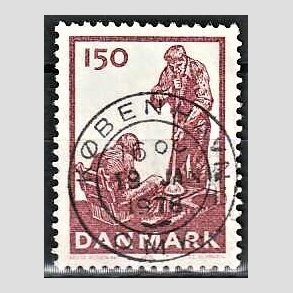 FRIM�RKER DANMARK | 1976 - AFA 630 - Dansk glasproduktion - 150 �re brunlilla - Pragt Stemplet K�benhavn