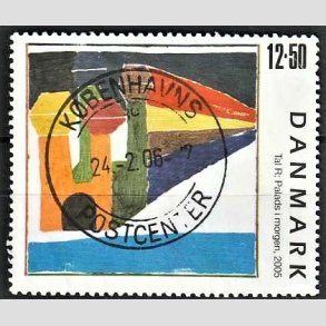 FRIMRKER DANMARK | 2005 - AFA 1442 - Frimrkekunst 8. - 12,50 Kr. Tal R. - Pragt Stemplet Kbenhavn