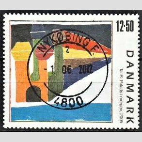 FRIMRKER DANMARK | 2005 - AFA 1442 - Frimrkekunst 8. - 12,50 Kr. Tal R. - Pragt Stemplet Nykbing F