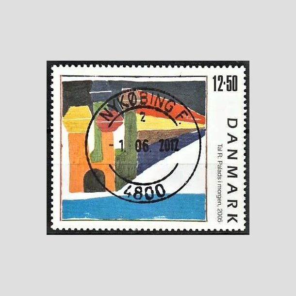 FRIMRKER DANMARK | 2005 - AFA 1442 - Frimrkekunst 8. - 12,50 Kr. Tal R. - Pragt Stemplet Nykbing F