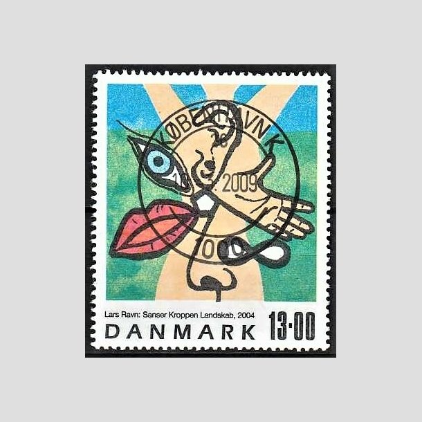 FRIMRKER DANMARK | 2004 - AFA 1398 - Frimrkekunst - 13,00 Kr. flerfarvet - Pragt Stemplet Kbenhavn K