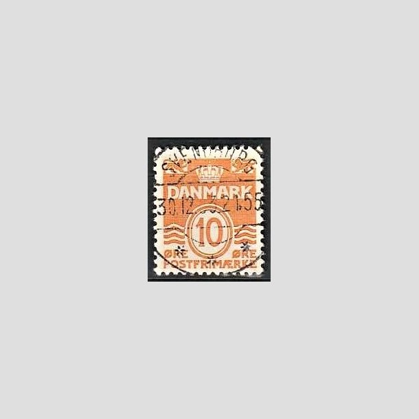 FRIMRKER DANMARK | 1933 - AFA 202 - Blgelinie 10 re orange type IA - Lux Stemplet Svendborg