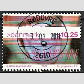 FRIMRKER DANMARK | 2001 - AFA 1290 - Show - 10,25 Kr. piercing - Pragt Stemplet Rdovre