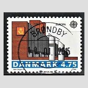 FRIMRKER DANMARK | 1990 - AFA 965 - Europamrker - 4,75 Kr. flerfarvet - Lux Stemplet Brndby
