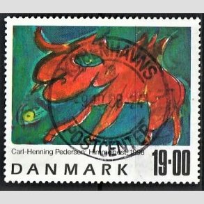 FRIMRKER DANMARK | 1998 - AFA 1190 - Frimrkekunst 1. - 19,00 Kr. Himmelhest flerfarvet - Pragt Stemplet Kbenhavn