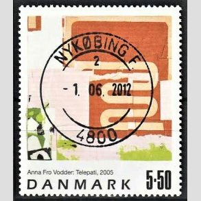 FRIMRKER DANMARK | 2005 - AFA 1439 - Frimrkekunst 8. - 5,50 Kr. Anna Fro Vodder - Pragt Stemplet Nykbing F
