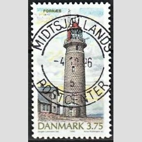 FRIM�RKER DANMARK | 1996 - AFA 1124 - Danske Fyrt�rne - 3,75 Kr. flerfarvet - Pragt Stemplet
