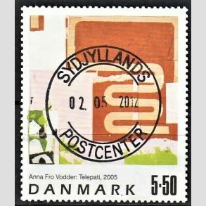 FRIMRKER DANMARK | 2005 - AFA 1439 - Frimrkekunst 8. - 5,50 Kr. Anna Fro Vodder - Pragt Stemplet Sydjylland