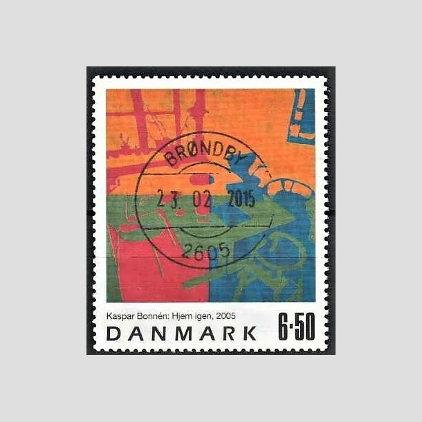 FRIMRKER DANMARK | 2005 - AFA 1440 - Frimrkekunst 8. - 6,50 Kr. Kaspar Bonnn - Pragt Stemplet Brndby