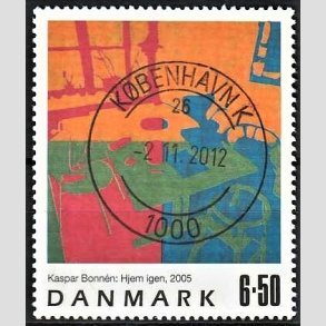 FRIMRKER DANMARK | 2005 - AFA 1440 - Frimrkekunst 8. - 6,50 Kr. Kaspar Bonnn - Pragt Stemplet Kbenhavn K