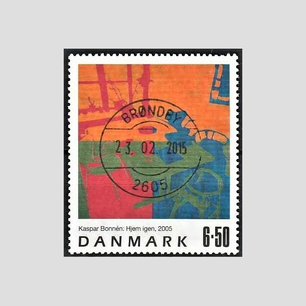FRIMRKER DANMARK | 2005 - AFA 1440 - Frimrkekunst 8. - 6,50 Kr. Kaspar Bonnn - Pragt Stemplet Brndby