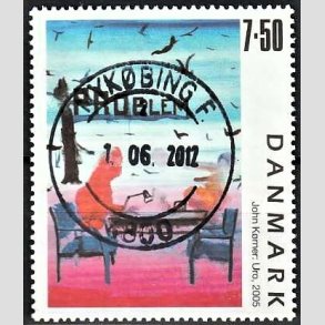 FRIMRKER DANMARK | 2005 - AFA 1441 - Frimrkekunst 8. - 7,50 Kr. John Krner - Pragt Stemplet Nykbing F