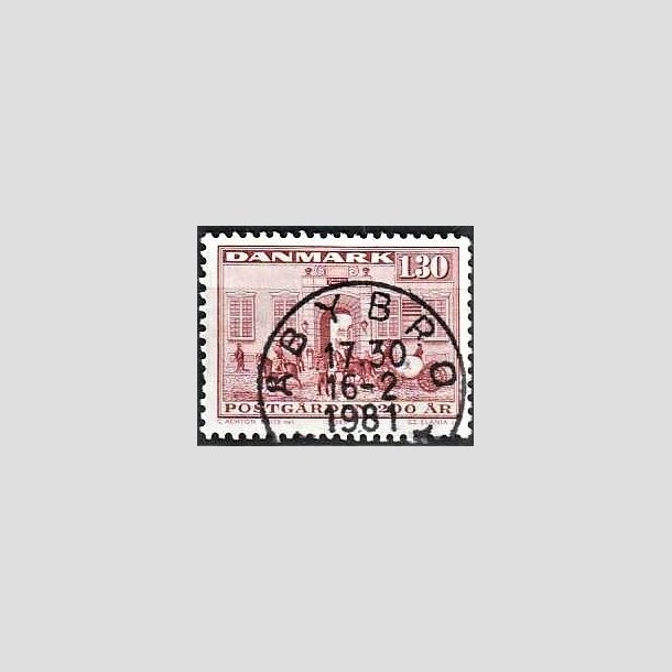 FRIMRKER DANMARK | 1980 - AFA 693 - Postgrden Kbenhavn - 1,30 Kr. rd - Pragt Stemplet bybro