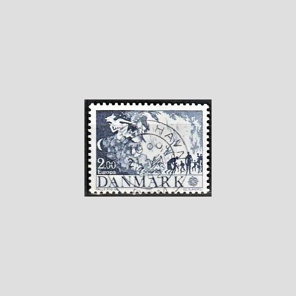 FRIMRKER DANMARK | 1981 - AFA 728 - Folklore - 2,00 Kr. bl - Pragt Stemplet Kbenhavn