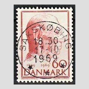 FRIMRKER DANMARK | 1969 - AFA 481 - Fredrik IX 70 r - 60 re rd - Pragt Stemplet Sakskbing