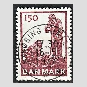 FRIM�RKER DANMARK | 1976 - AFA 630 - Dansk glasproduktion - 150 �re brunlilla - Pragt Stemplet Nyk�bing Sj�lland