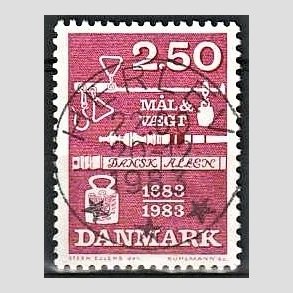 FRIM�RKER DANMARK | 1983 - AFA 780 - M�ling og vejning - 2,50 Kr. r�d - Pragt Stemplet Herlev