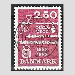 FRIM�RKER DANMARK | 1983 - AFA 780 - M�ling og vejning - 2,50 Kr. r�d - Pragt Stemplet Frederikssund