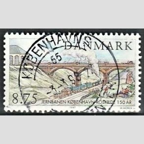 FRIM�RKER DANMARK | 1997 - AFA 1149 - K�benhavn-Roskilde - 8,75 Kr. flerfarvet - Lux Stemplet