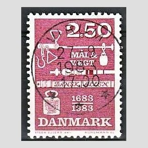 FRIM�RKER DANMARK | 1983 - AFA 780 - M�ling og vejning - 2,50 Kr. r�d - Pragt Stemplet Virum