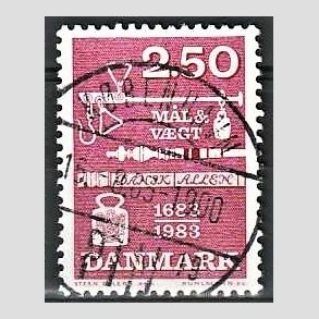 FRIM�RKER DANMARK | 1983 - AFA 780 - M�ling og vejning - 2,50 Kr. r�d - Pragt Stemplet K�benhavn