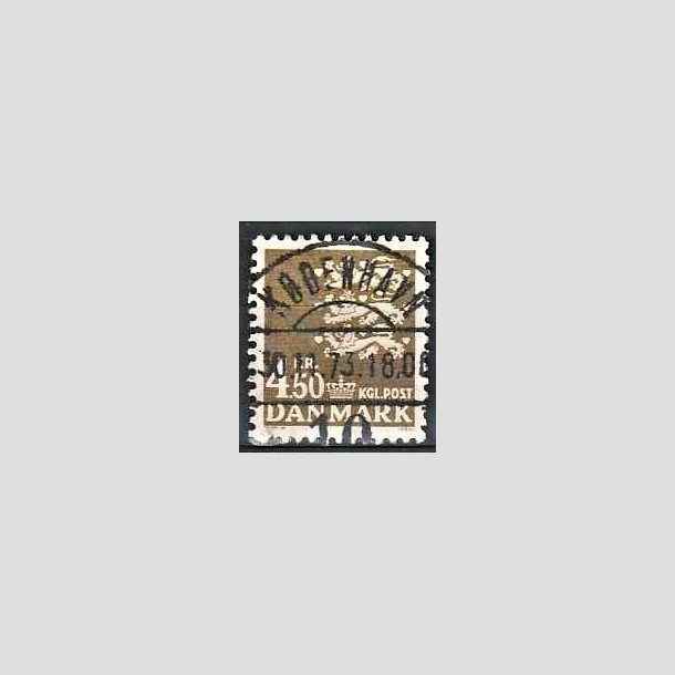FRIMRKER DANMARK | 1972 - AFA 530 - Rigsvben 4,50 Kr. olivenbrun - Lux Stemplet Kbenhavn