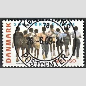 FRIMRKER DANMARK | 2005 - AFA 1416 - SOS-Brnebyerne - 4,50 + 0,50 Kr. flerfarvet - Pragt Stemplet