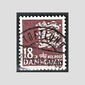 FRIMRKER DANMARK | 1985 - AFA 823 - Rigsvben 18 Kr. brun - Pragt Stemplet Toftlund