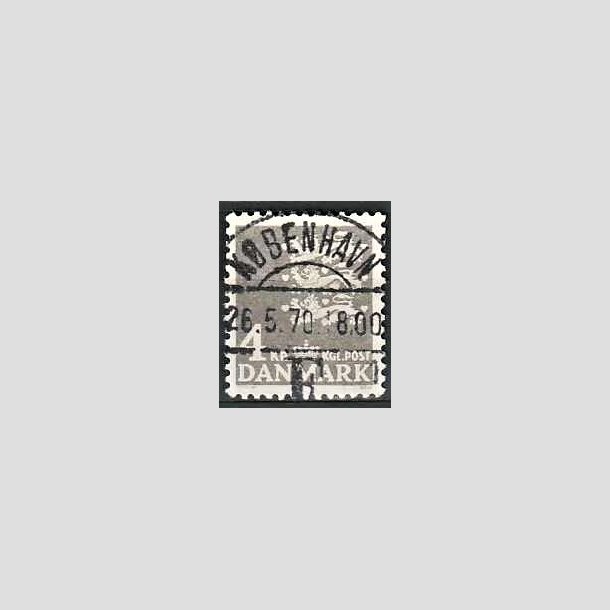 FRIMRKER DANMARK | 1969 - AFA 487 - Rigsvben 4 Kr. gr - Pragt Stemplet Kbenhavn