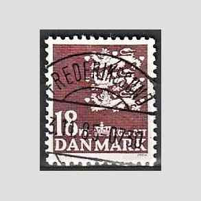 FRIMRKER DANMARK | 1985 - AFA 823 - Rigsvben 18 Kr. brun - Pragt Stemplet Frederikssund