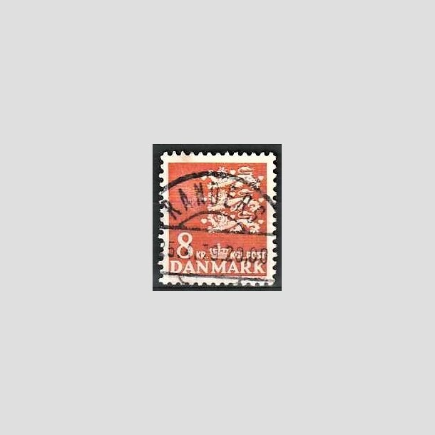 FRIMRKER DANMARK | 1979 - AFA 681 - Rigsvben 8 Kr. orange - Pragt Stemplet Randers