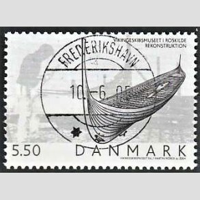 FRIM�RKER DANMARK | 2004 - AFA 1401 - Vikingeskibsmuseet - 5,50 Kr. Udstilling - Pragt Stemplet Frederikshavn
