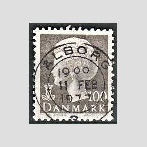 FRIMRKER DANMARK | 1975 - AFA 585 - Dronning Margrethe - 100 re gr - Pragt Stemplet lborg