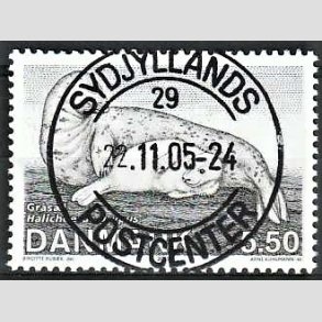 FRIM�RKER DANMARK | 2005 - AFA 1452 - S�ler i Danmark - 5,50 Kr. gr�s�l - Pragt Stemplet