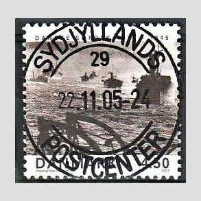 FRIM�RKER DANMARK | 2005 - AFA 1435 - Danske s�folk - 4,50 Kr. Konvoj - Pragt Stemplet Sydjylland