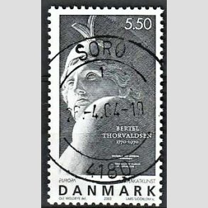 FRIM�RKER DANMARK | 2003 - AFA 1351 - Europam�rker Plakatkunst - 5,50 Kr. st�lgr� - Pragt Stemplet Sor�