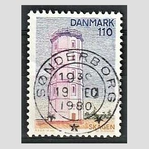 FRIM�RKER DANMARK | 1980 - AFA 701 - Nord for Limfjorden - 110 �re flerfarvet - Pragt Stemplet S�nderborg