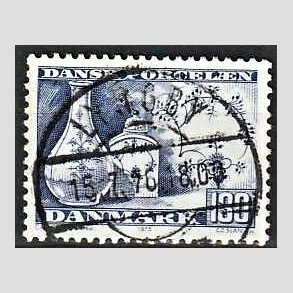 FRIM�RKER DANMARK | 1975 - AFA 590 - Dansk porcel�n - 130 �re bl� - Pragt Stemplet Lyngby